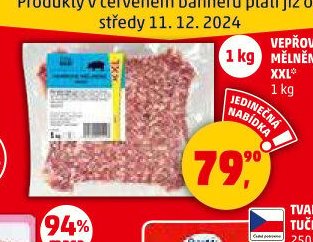 VEPŘOVÉ MĚLNĚNÉ MASO XXL