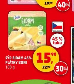 SÝR EIDAM 45% PLÁTKY BONI