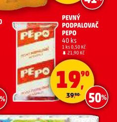 PEVNÝ PODPALOVAČ PEPO