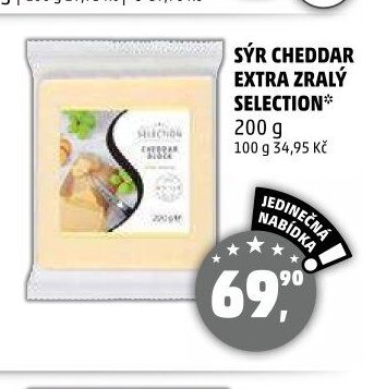 SÝR CHEDDAR EXTRA ZRALÝ SELECTION