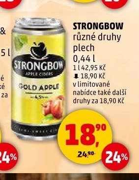 Strongbow různé druhy plech 0,44 l