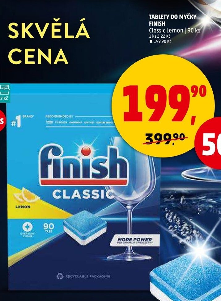 Tablety do myčky Finish Classic Lemon