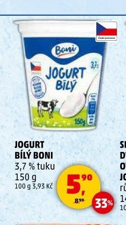 JOGURT BÍLÝ BONI