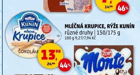 MLÉČNÁ KRUPICE, RÝŽE KUNÍN
