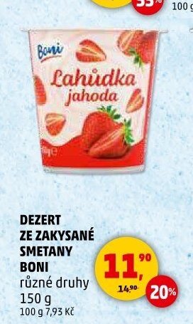 DEZERT ZE ZAKYSANÉ SMETANY BONI