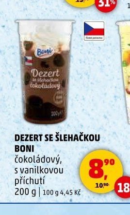 DEZERT SE ŠLEHAČKOU BONI