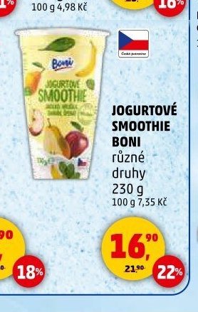 JOGURTOVÉ SMOOTHIE BONI