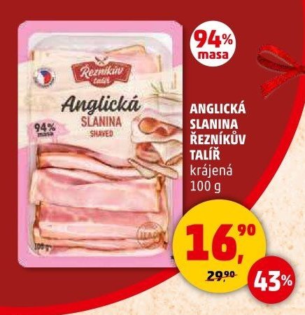 ANGLICKÁ SLANINA ŘEZNÍKŮV TALÍŘ