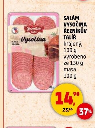 SALÁM VYSOČINA ŘEZNÍKŮV TALÍŘ
