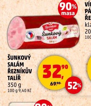 Šunkový salám Řezníkův talíř