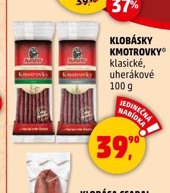 Klobásky Kmotrovky