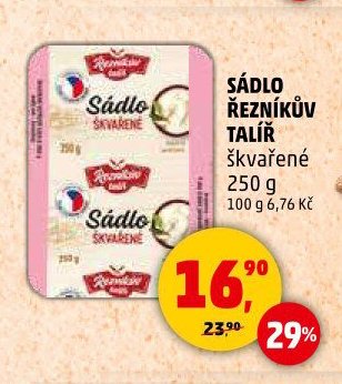 Sádlo Řezníkův talíř škvařené