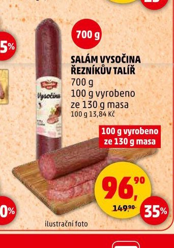 Salám Vysočina Řezníkův talíř