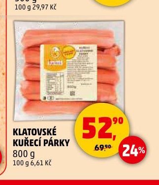 Klatovské kuřecí párky