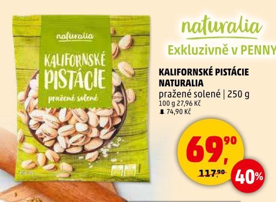 KALIFORNSKÉ PISTÁCIE NATURALIA