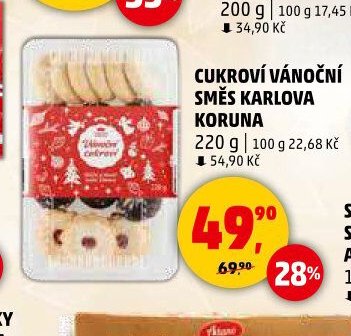 Cukroví vánoční směs Karlova Koruna