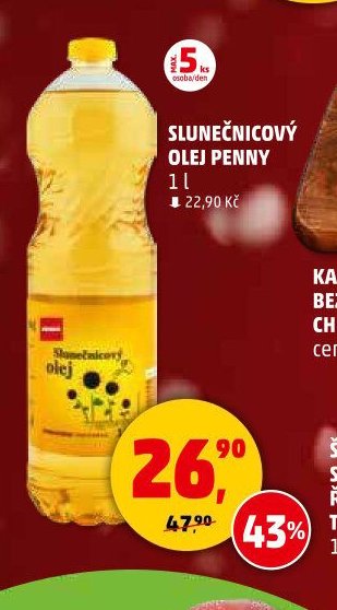SLUNEČNICOVÝ OLEJ PENNY 1 l