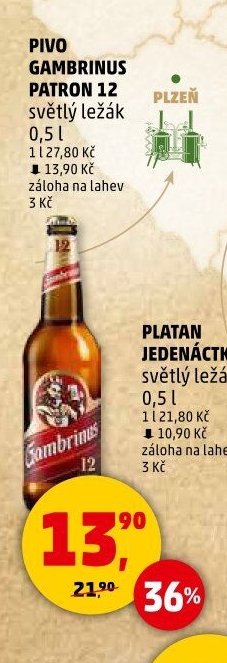 PIVO GAMBRINUS PATRON 12