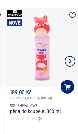 SQUISHMALLOWS pěna do koupele, 300 ml