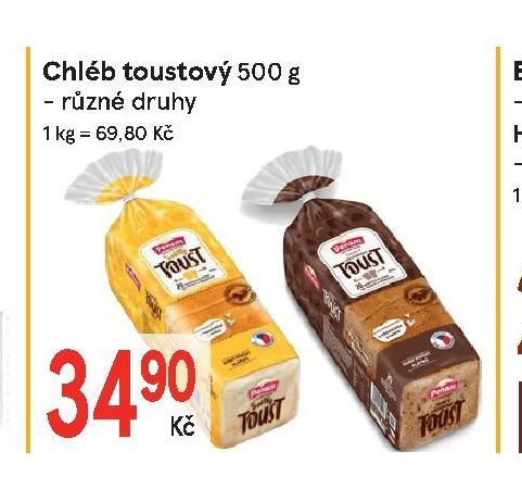 Chléb toustový 500 g