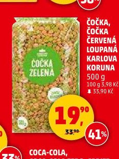 Čočka, čočka červená loupaná Karlova koruna