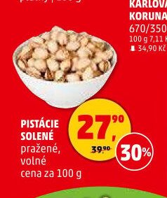 Pistácie solené