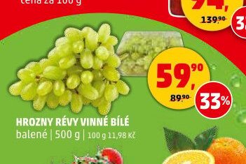 Hrozny révy vinné bílé