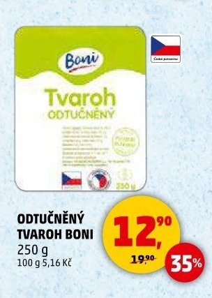 ODTUČNĚNÝ TVAROH BONI