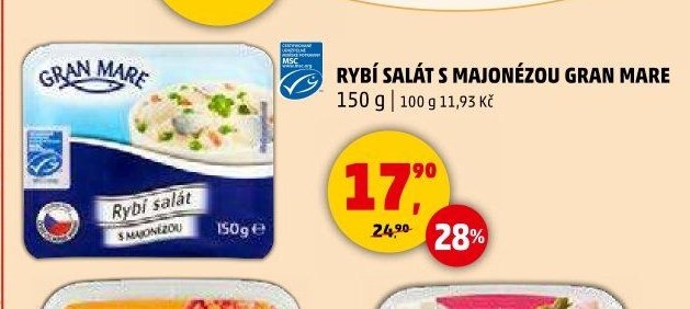 Rybí salát s majonézou Gran Mare