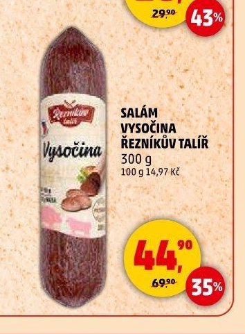 Salám Vysočina Řezníkův talíř