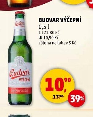 Budvar výčepní 0,5 l