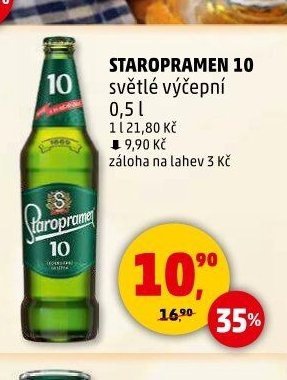 Staropramen 10 světlé výčepní 0,5 l