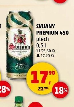 Svijany Premium 450 plech 0,5 l