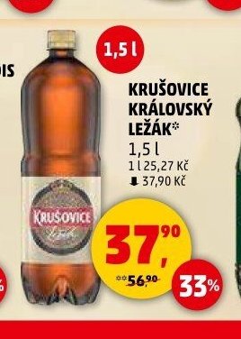 Krušovice královský ležák 1,5 l