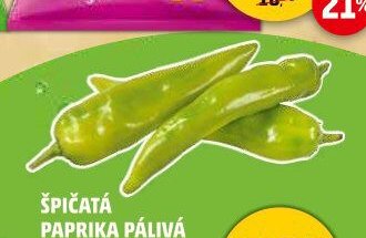 ŠPIČATÁ PAPRIKA PÁLIVÁ balená 230 g