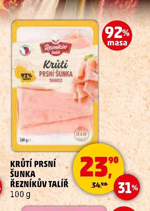 KRŮTÍ PRSNÍ ŠUNKA ŘEZNÍKŮV TALÍŘ