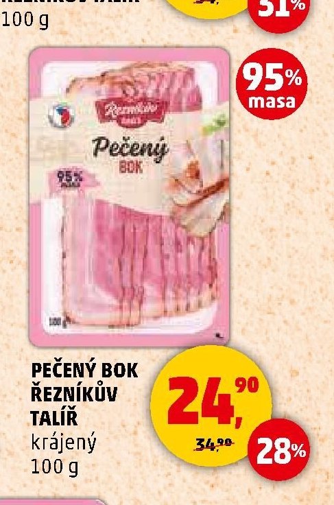 PEČENÝ BOK ŘEZNÍKŮV TALÍŘ