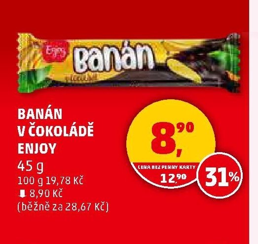 BANÁN V ČOKOLÁDĚ ENJOY