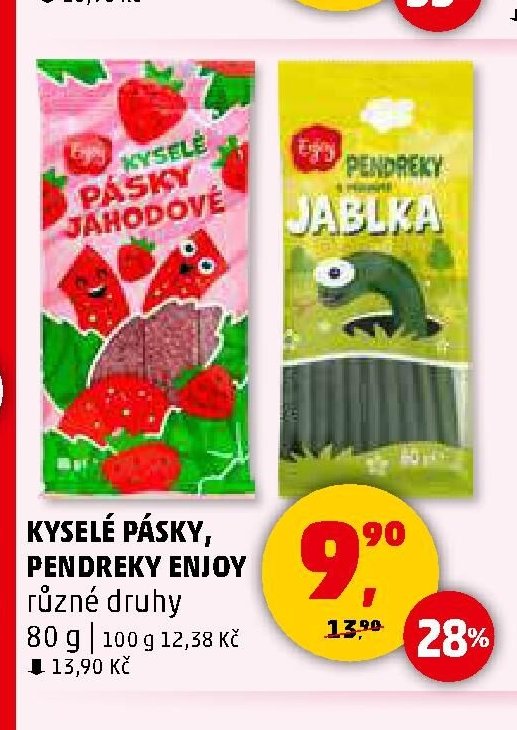 KYSELÉ PÁSKY, PENDREKY ENJOY