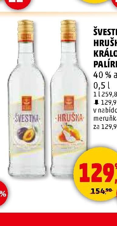 ŠVESTKA, HRUŠKA KRÁLOVSKÁ PALÍRNA