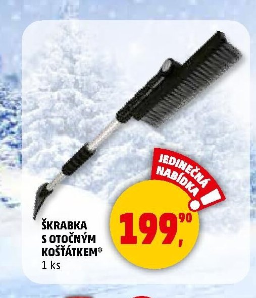 Škrabka s otočným košťátkem