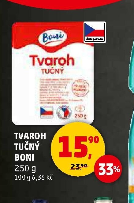 Tvaroh tučný Boni