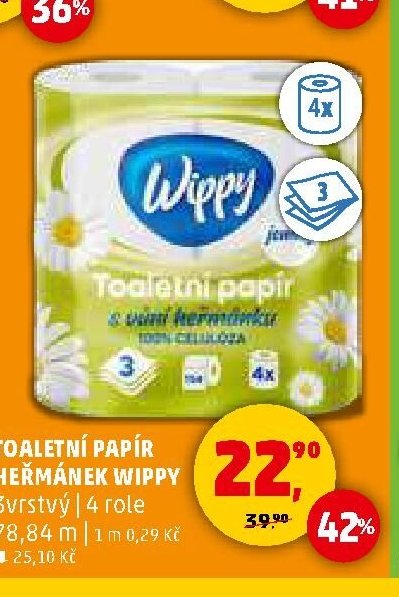 Toaletní papír Heřmánek Wippy