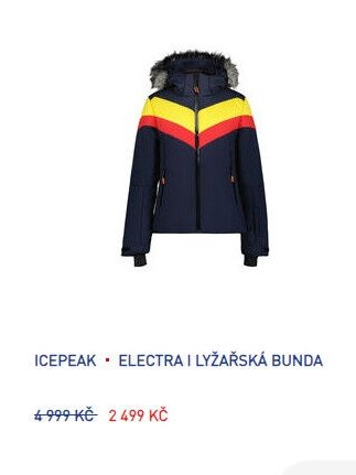 ICEPEAK - ELECTRA I LYŽAŘSKÁ BUNDA