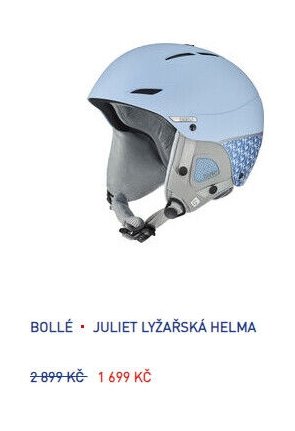 BOLLÉ - JULIET LYŽAŘSKÁ HELMA
