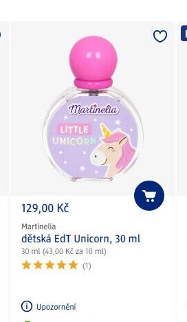 dětská EdT Unicorn, 30 ml