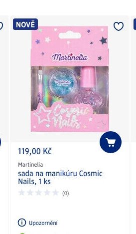 sada na manikúru Cosmic Nails, 1 ks