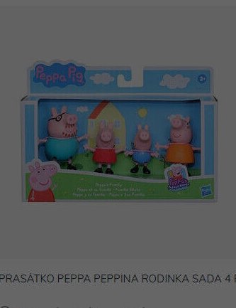 PRASÁTKO PEPPA PEPPINA RODINKA SADA 4 F