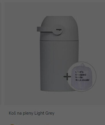 Koš na pleny Light Grey