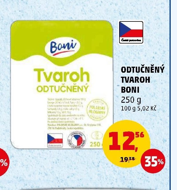 ODTUČNĚNÝ TVAROH BONI